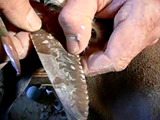 Étape de la chaîne opératoire du couteau chalcolithique