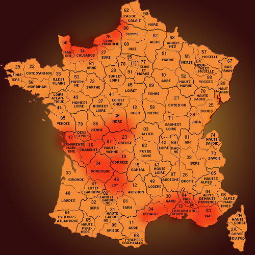 Coins à silex